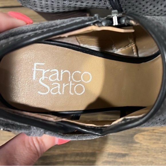 Franco Sarto gray dale 3” heel bootie size 7.5” - Picture 6 of 7